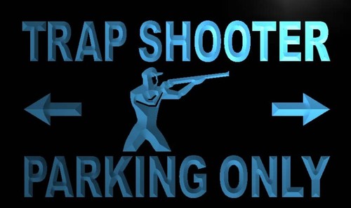 Trap Shooter Parking Only Neon Light Sign
